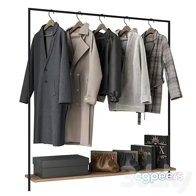 3ds Max Free – Outerwear for the Hallway Coat