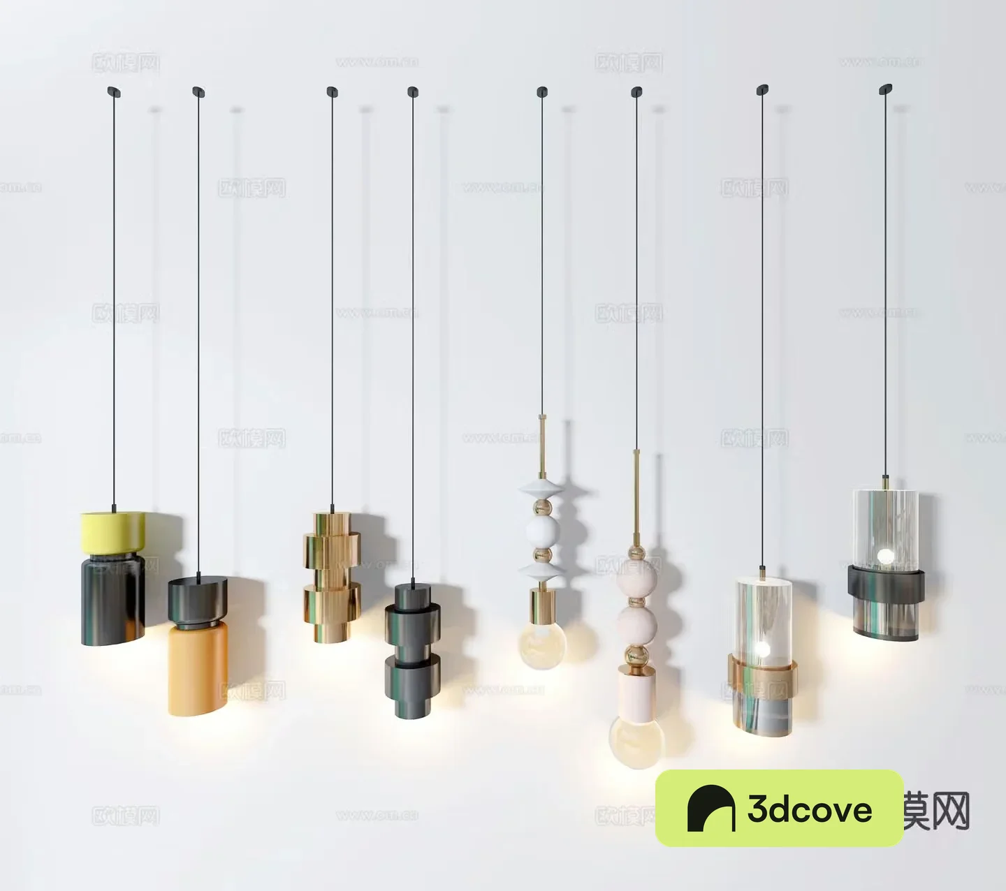 Metal small chandelier