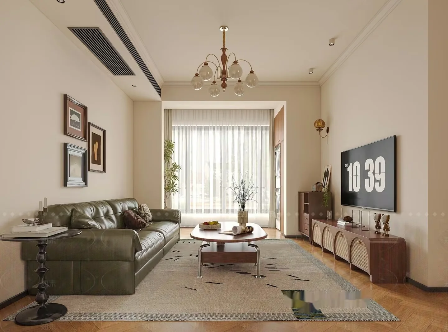 Modern Living Room 3D Model – 6152 – VRAY Render