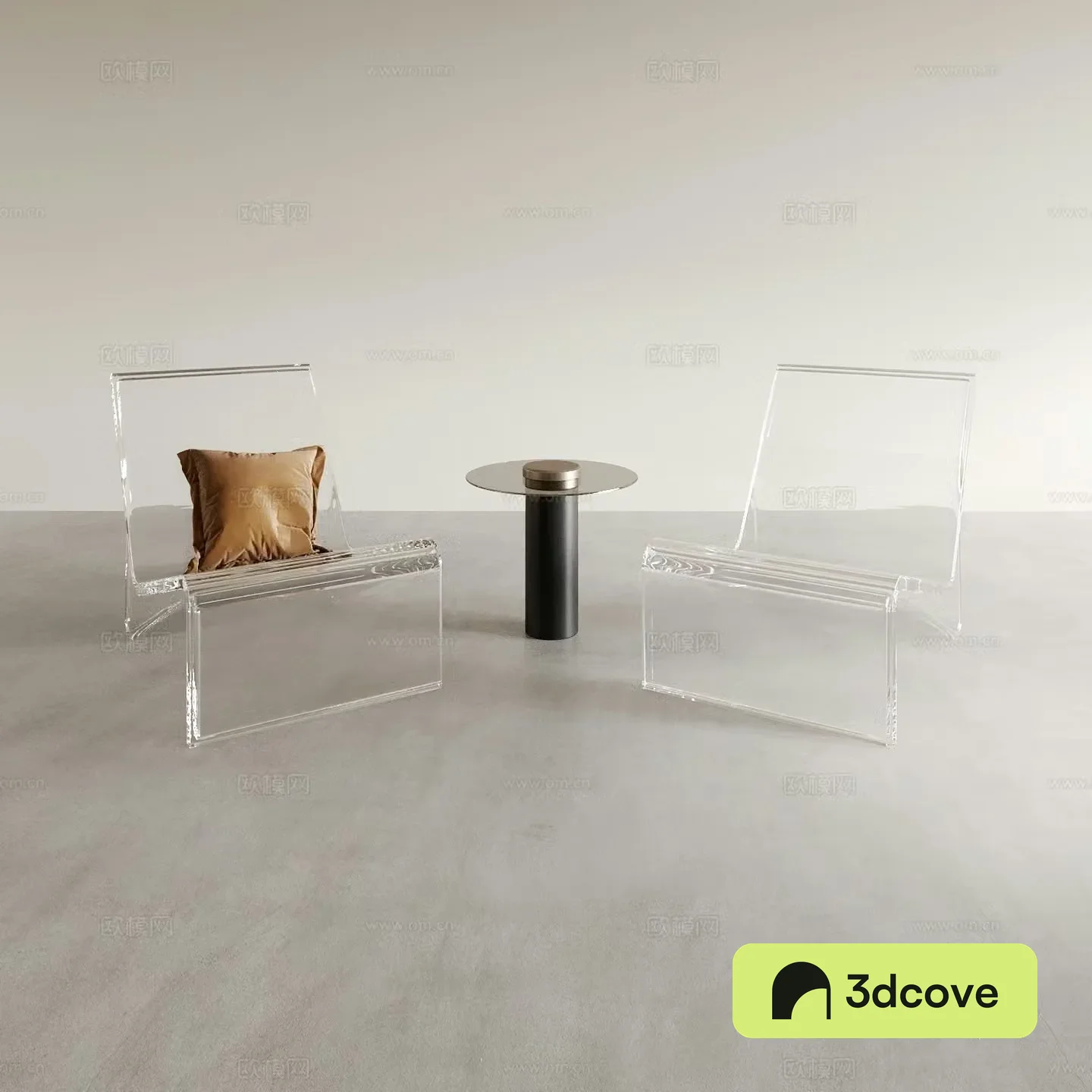 Modern acrylic lounge chair transparent chair