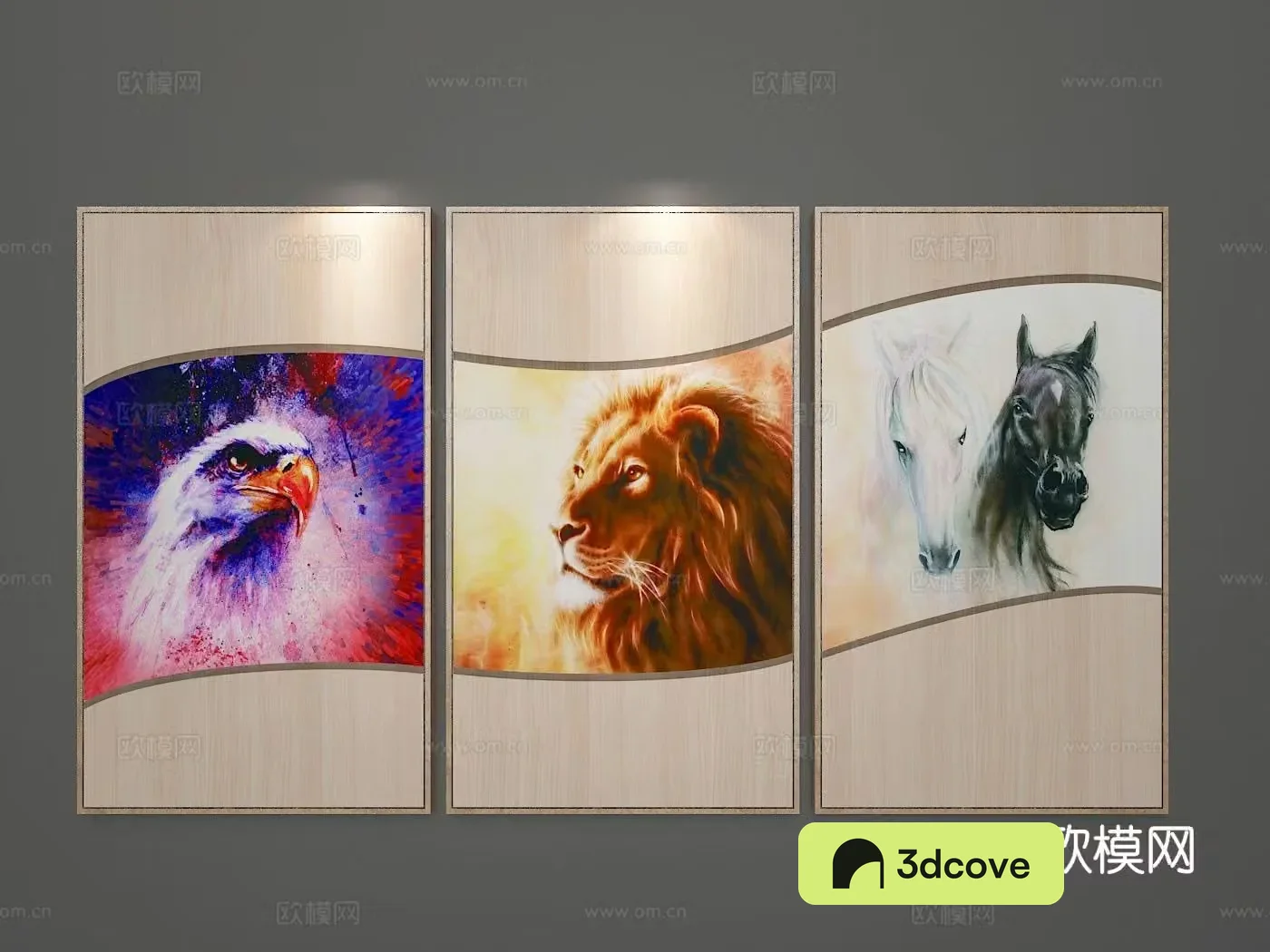 New Chinese style decorative painting animal hanging painting