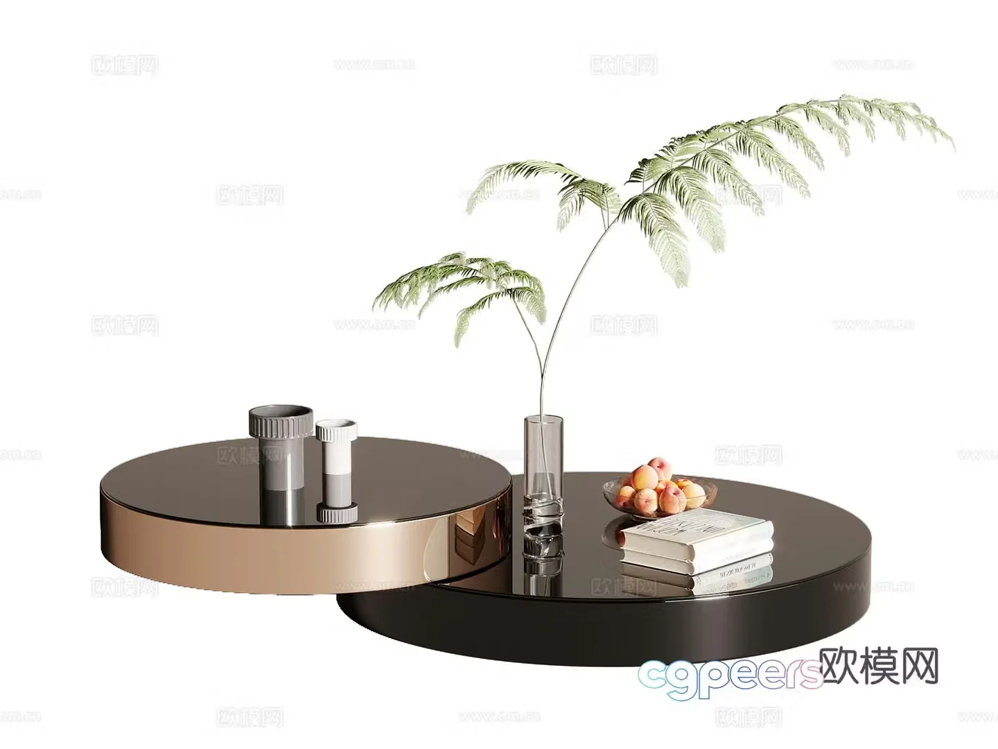 Modern mother-in-law coffee table splicing coffee table 3d model