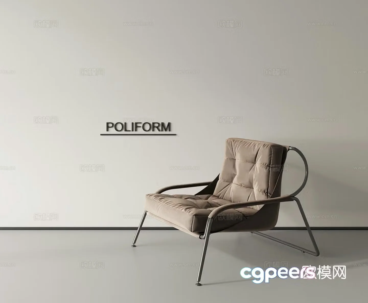 Leisure chair lazy sofa 3d model