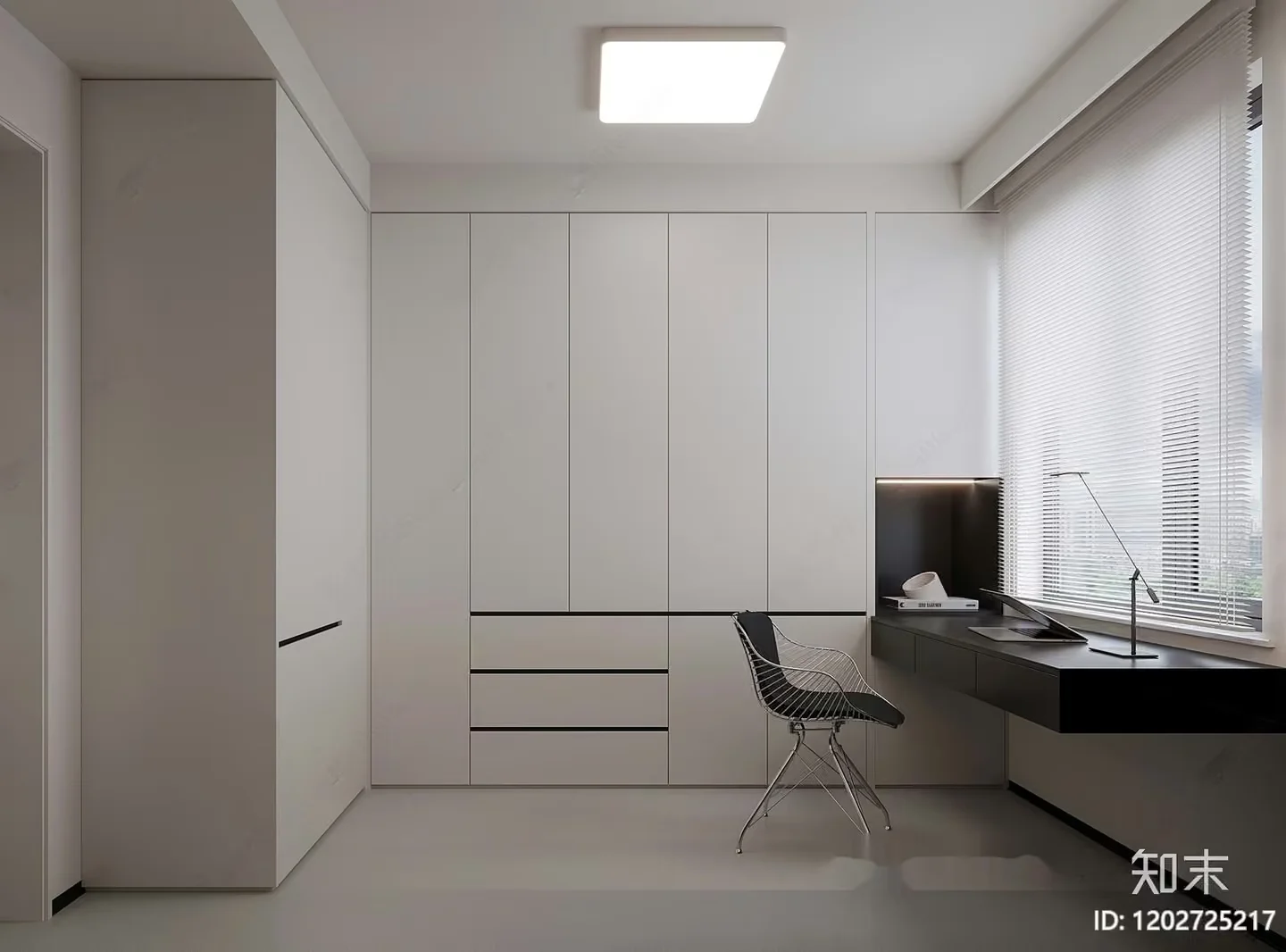 Modern Minimalist Office 3D Model – 20300 – CORONA Render