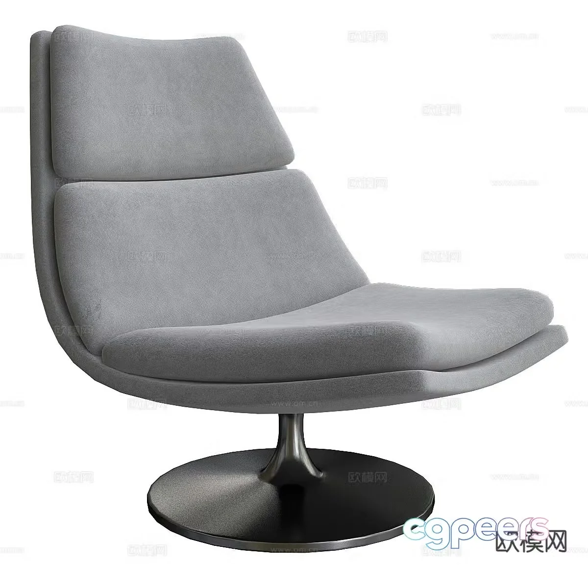 Modern office chair reception chair 3d model