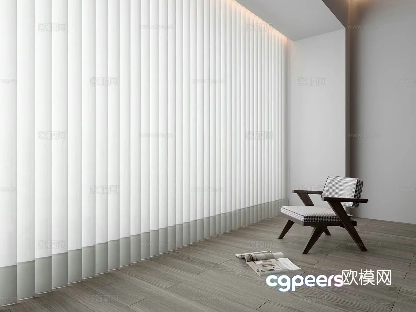 Dream curtain leisure chair balcony 3d model
