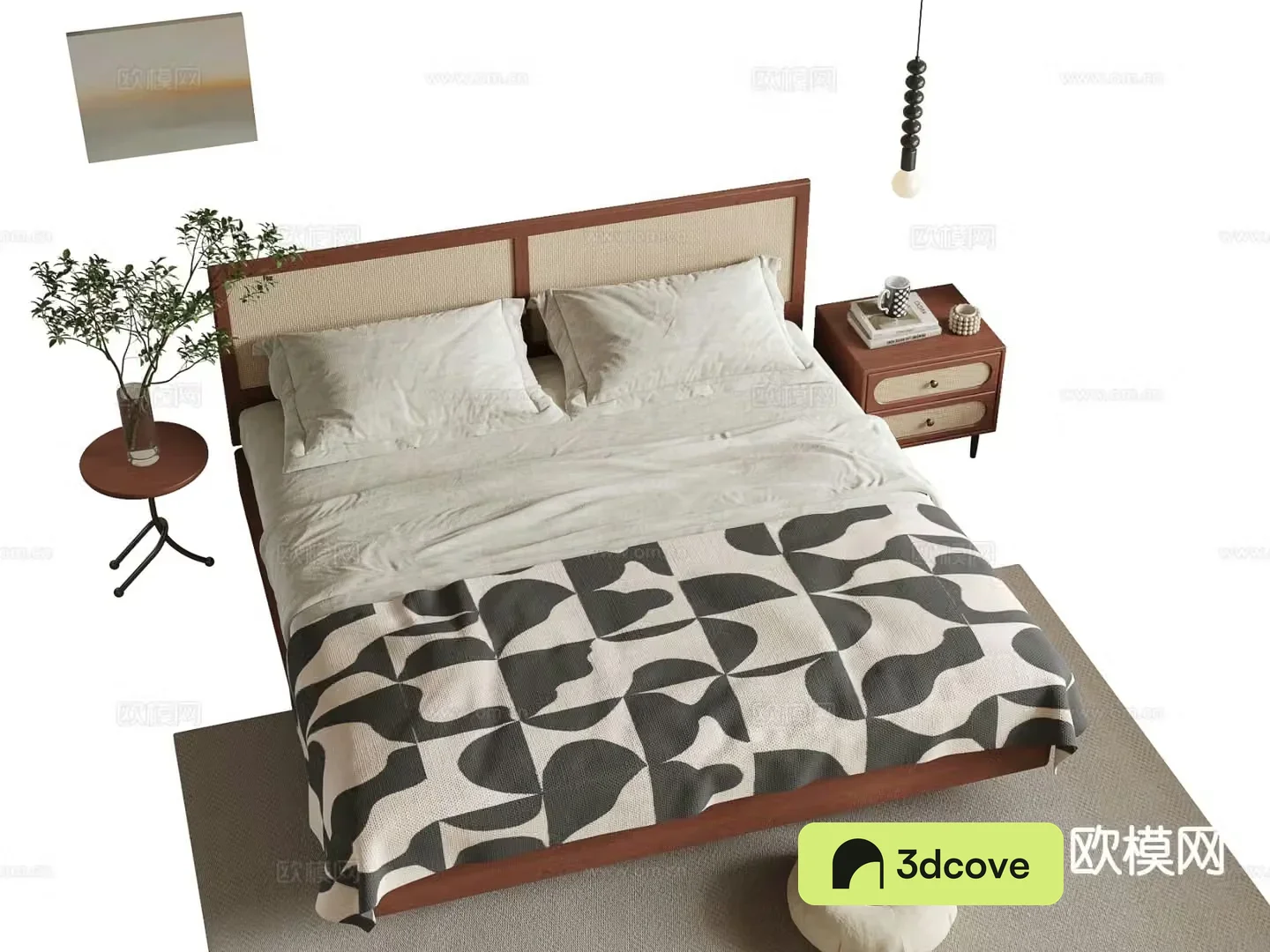 Medieval style double bed