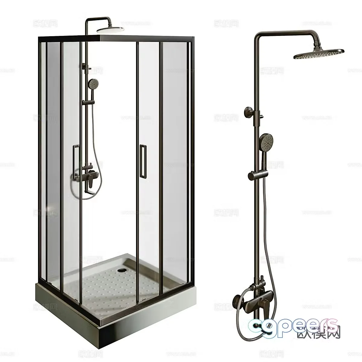 Shower room 3d model