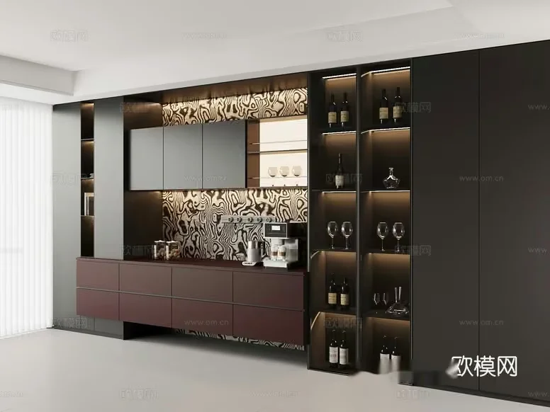 Modern Kitchen 3D Model – 3134 – VRAY Render