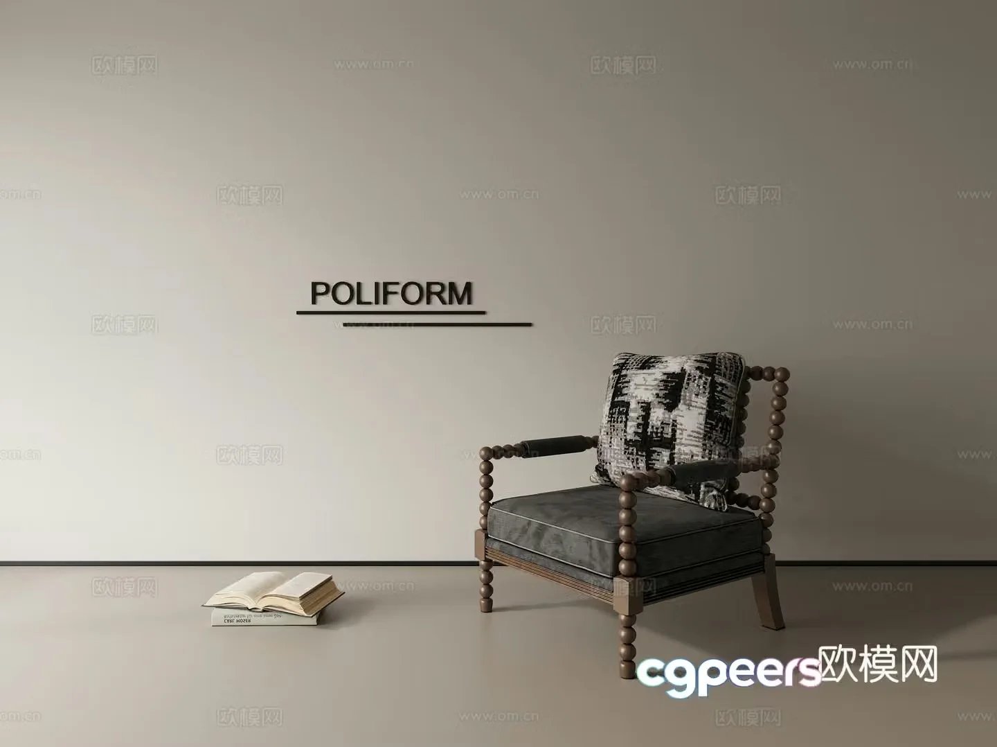 Leisure chair lazy sofa 3d model