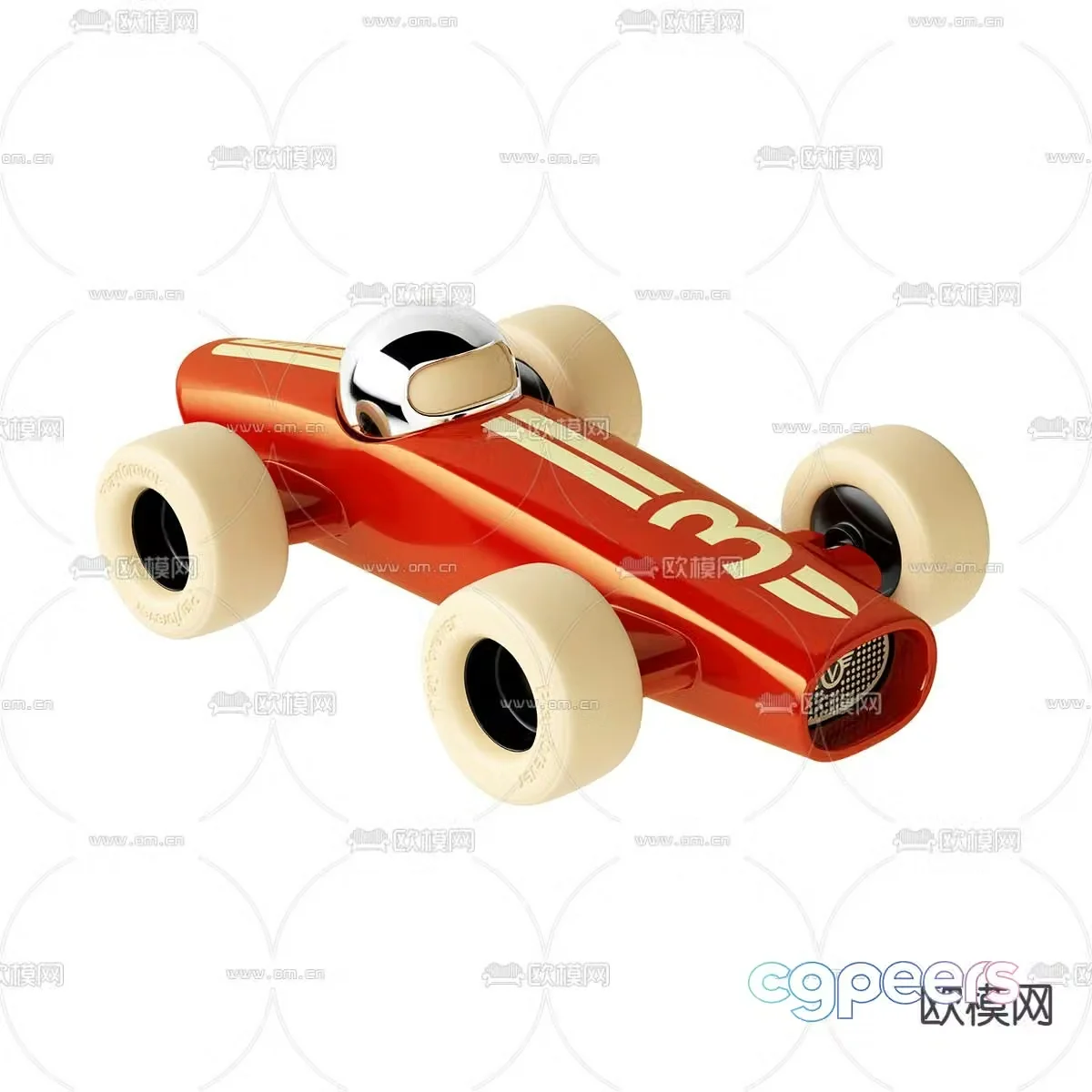 Modern children’s toy car 3d model