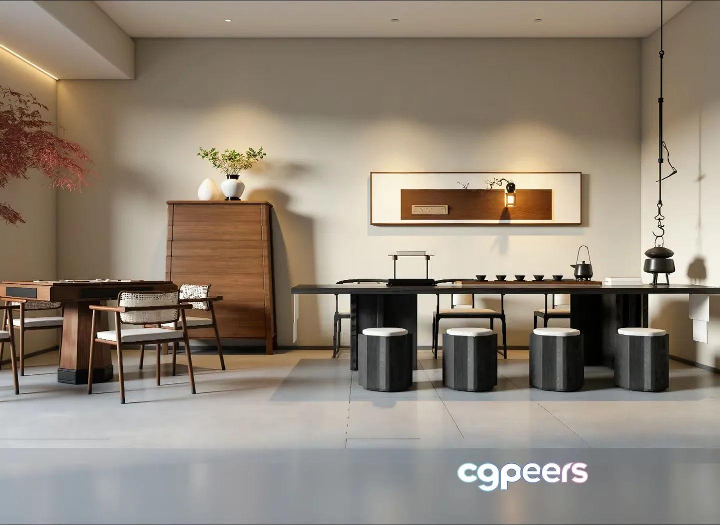Modern Dining Room 3D Model – 22087 – VRAY Render
