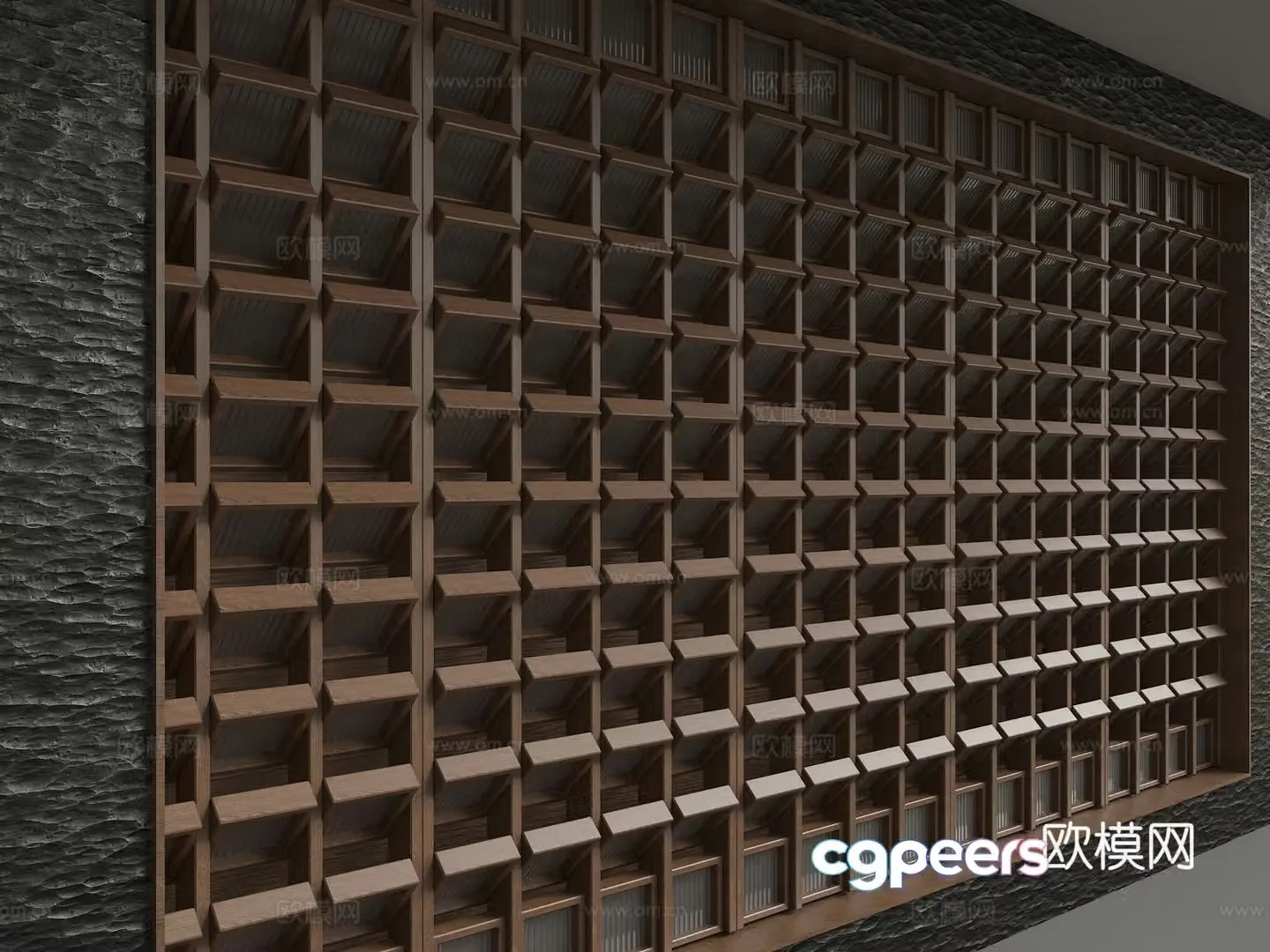 Modern background wall 3d model