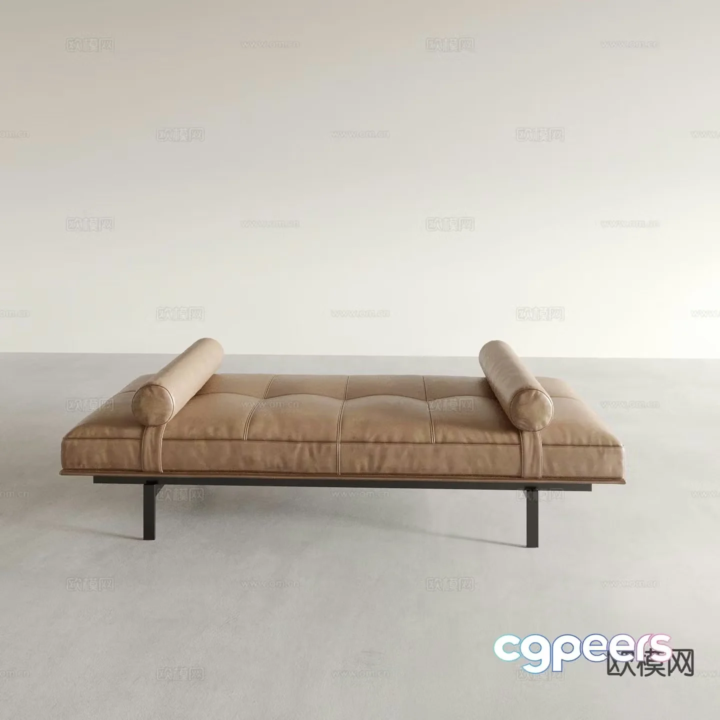 Sofa stool shoe changing stool imperial concubine couch bed footrest 3D model