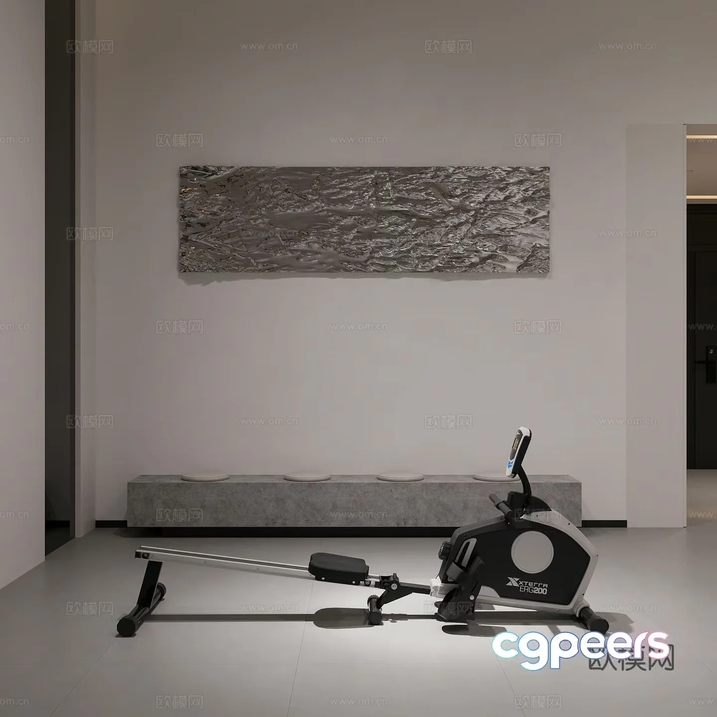 Modern Exercise Room 3D Model – 16773 – VRAY Render