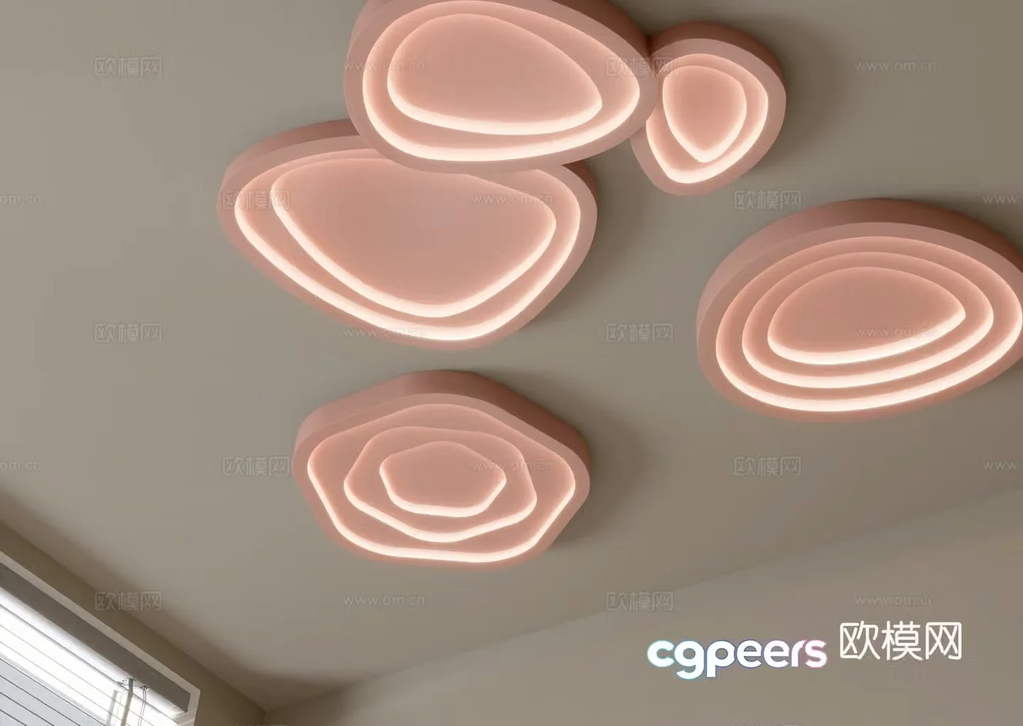 Creative ceiling lamp living room lamp bedroom lamp 3d model