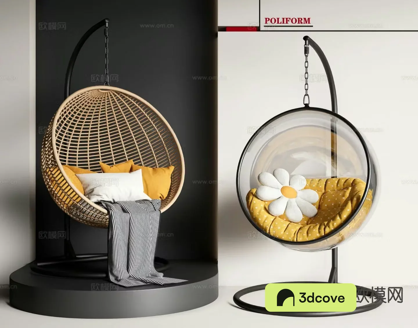 Modern hanging chair swing chair cradle chair