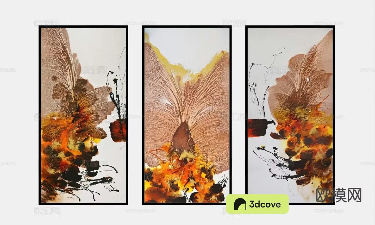 Medieval style abstract painting oil painting decorative painting