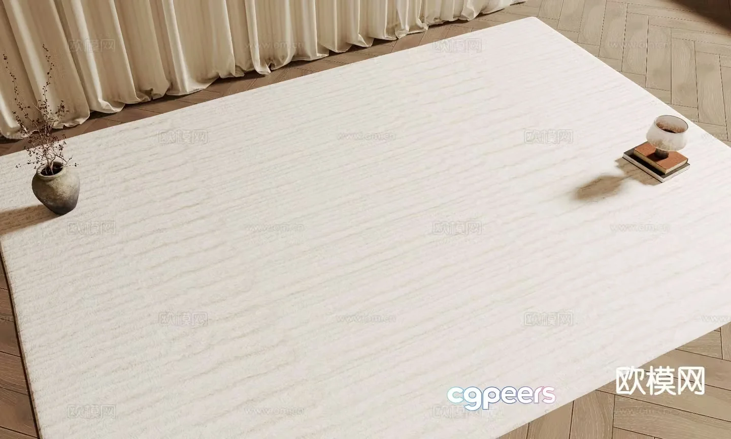 solid color carpet 3d model