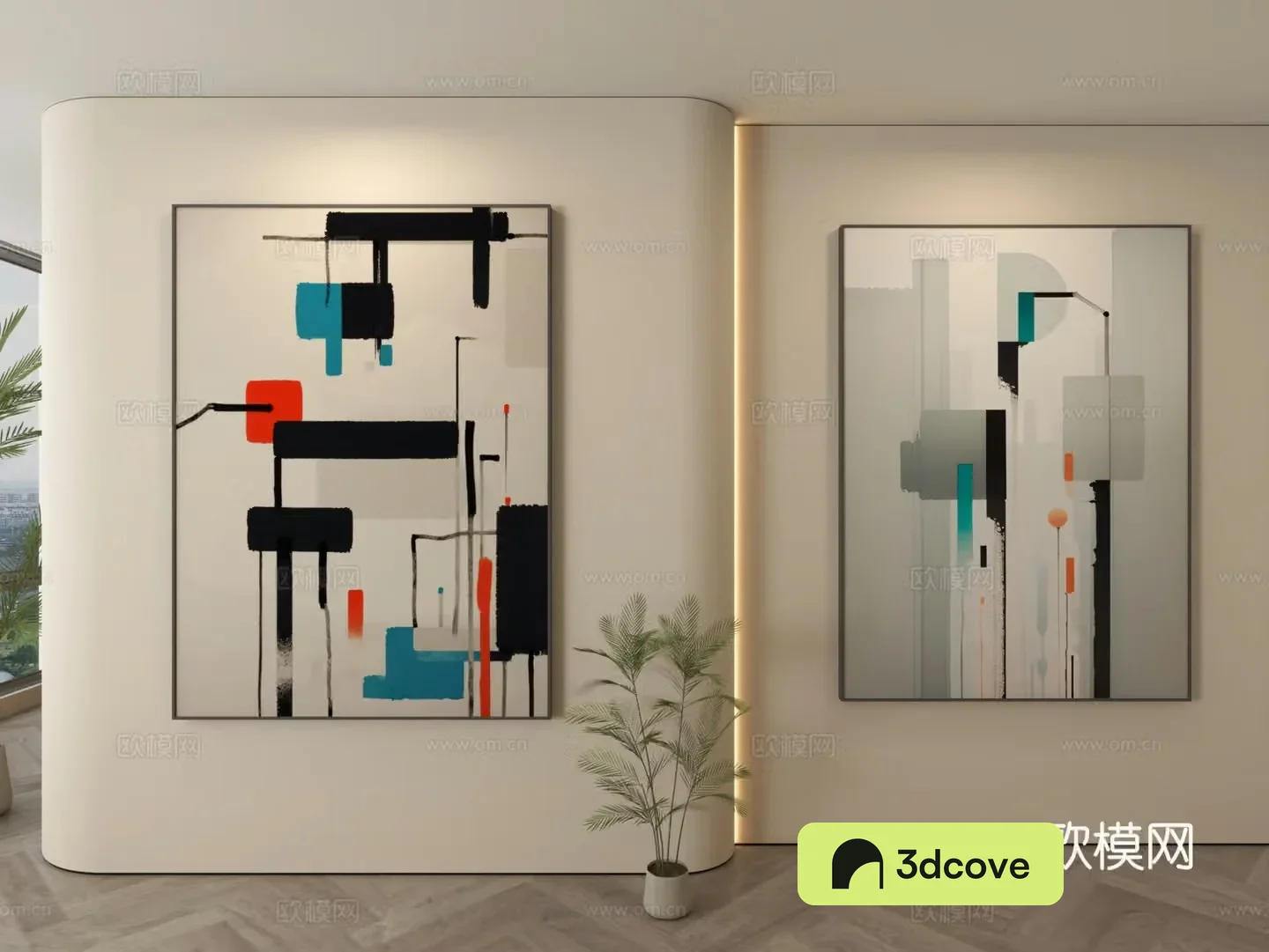 Modern decorative paintings Modern hanging paintings Simple hanging paintings