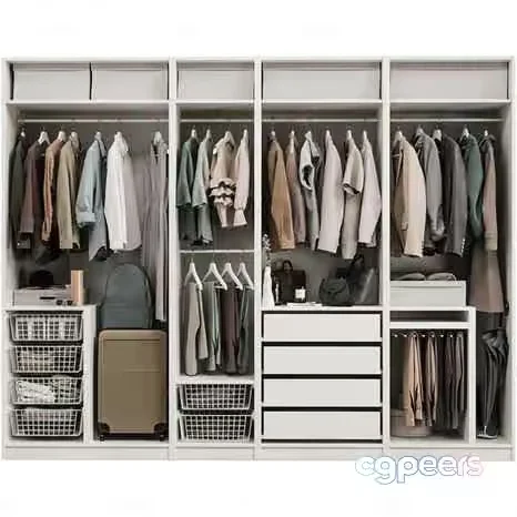 White Closet 3D Model – 8728 – CORONA Render