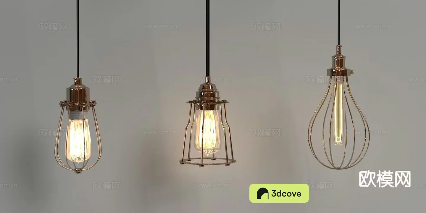 Industrial style small chandelier bedside small chandelier