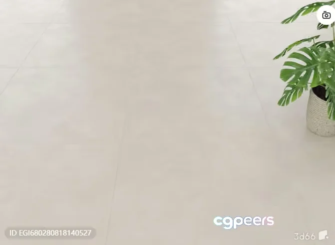 A White Floor 3D Model – 5587 – VRAY Render
