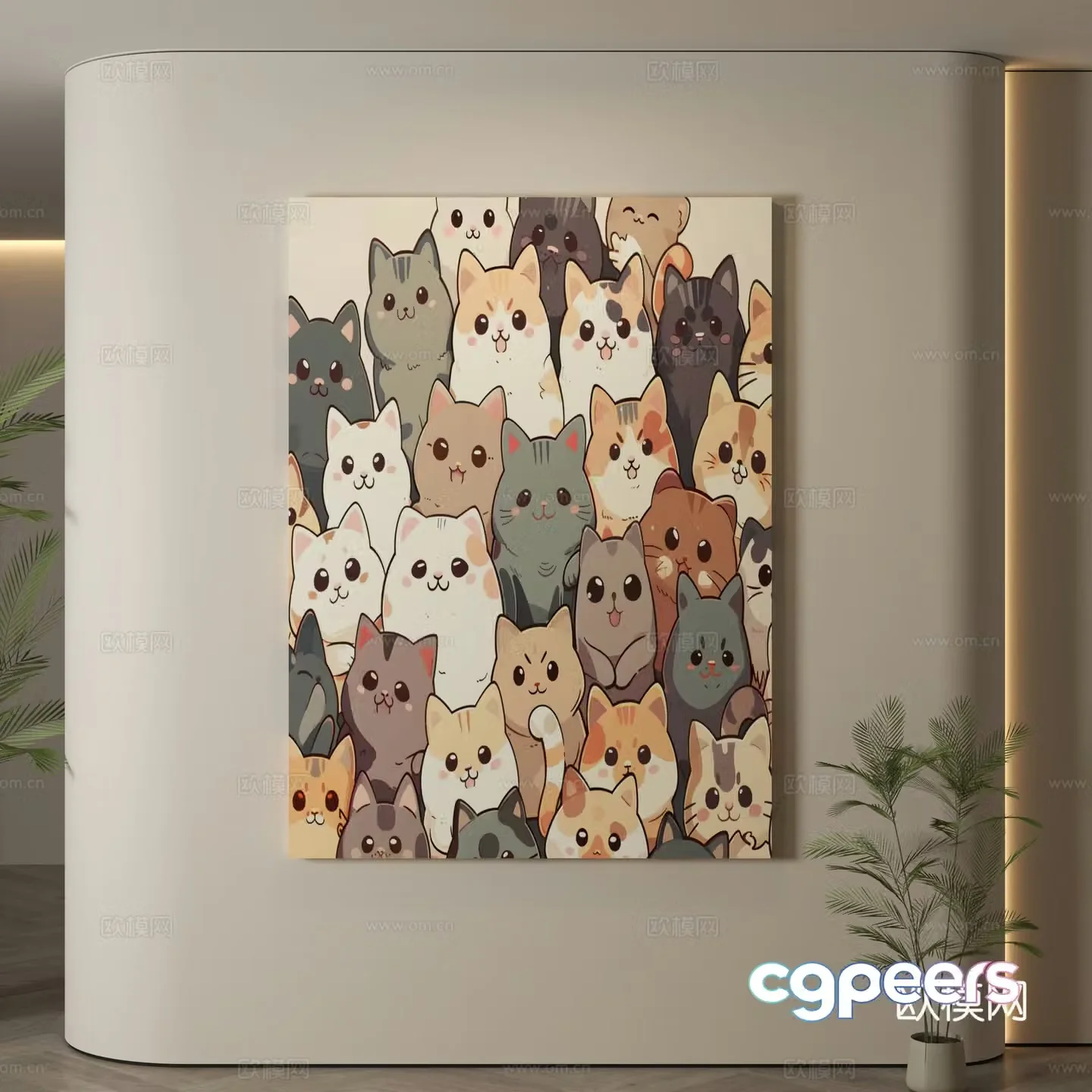 Modern hanging paintings Children’s room hanging paintings Children’s room decoration paintings Children’s room cartoon hanging paintings Cartoon decoration 3d model