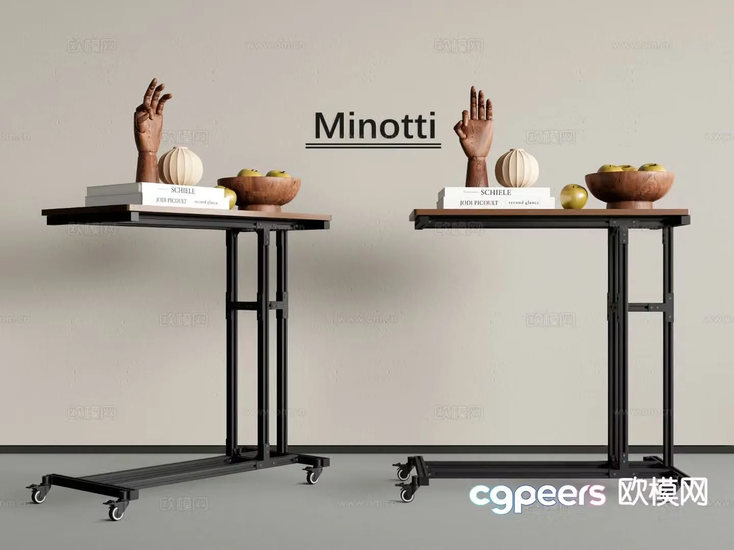 Modern side table corner table table table 3d model