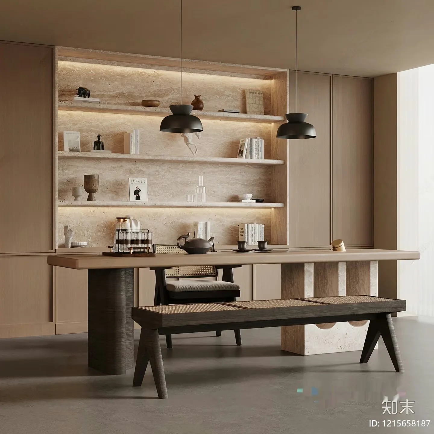 Modern Dining Room 3D Model – 11611 – VRAY Render