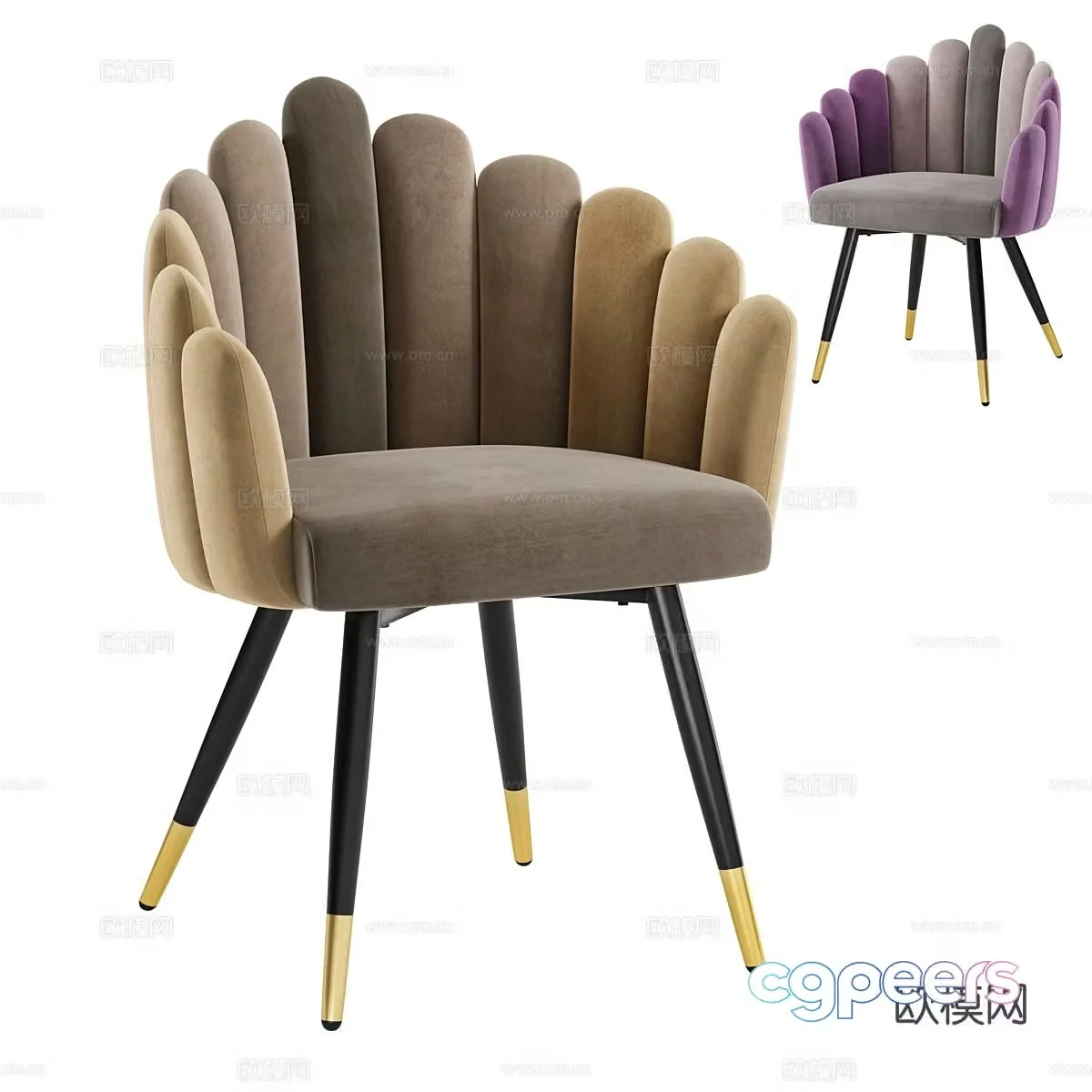 Italian chair dining chair 3d model