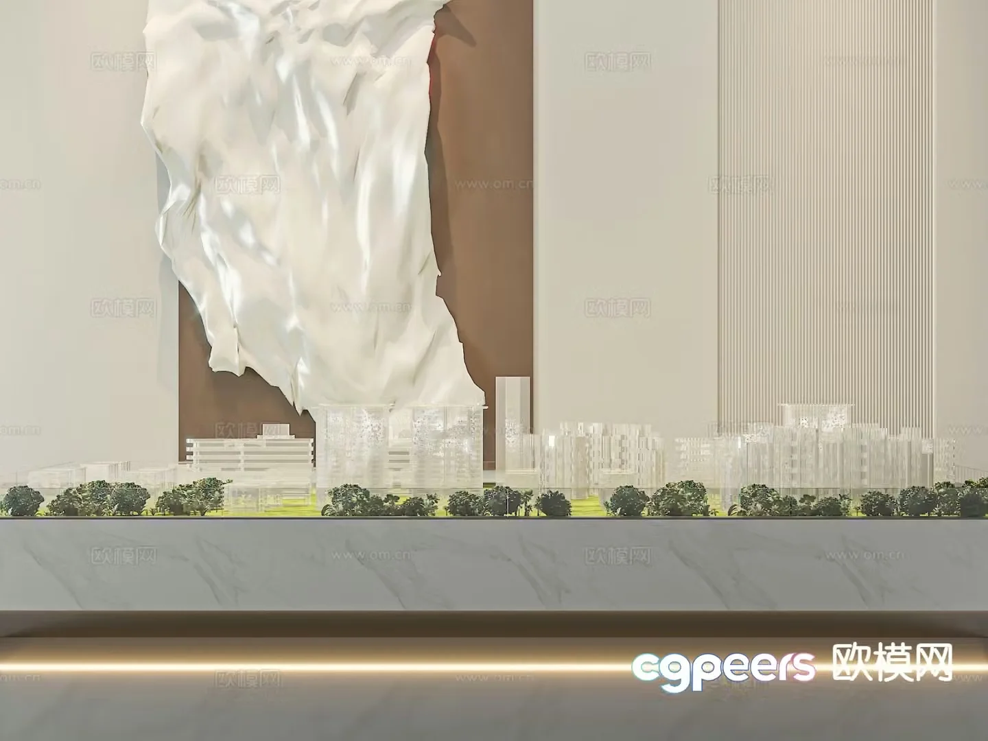 Sales office sand table construction sand table 3D model