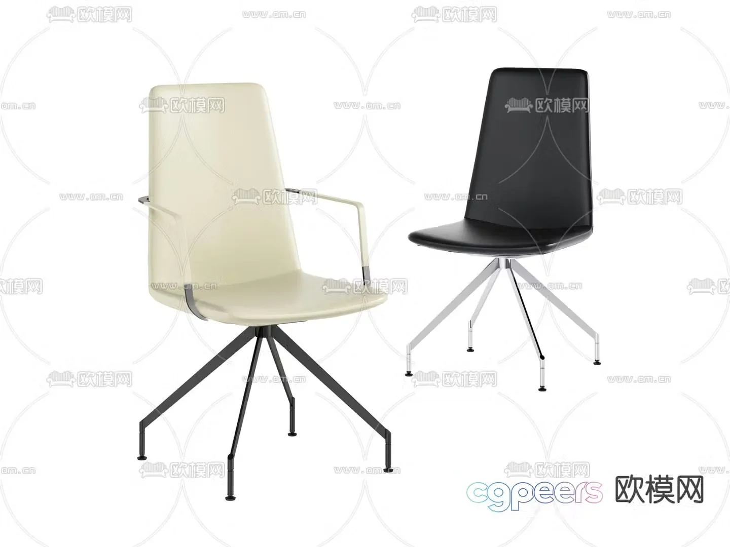 Office chair conference chair staff chair 3d model