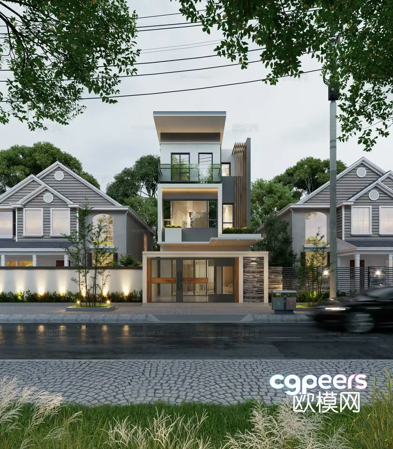 Modern Villa Uniform Villa 3D Models