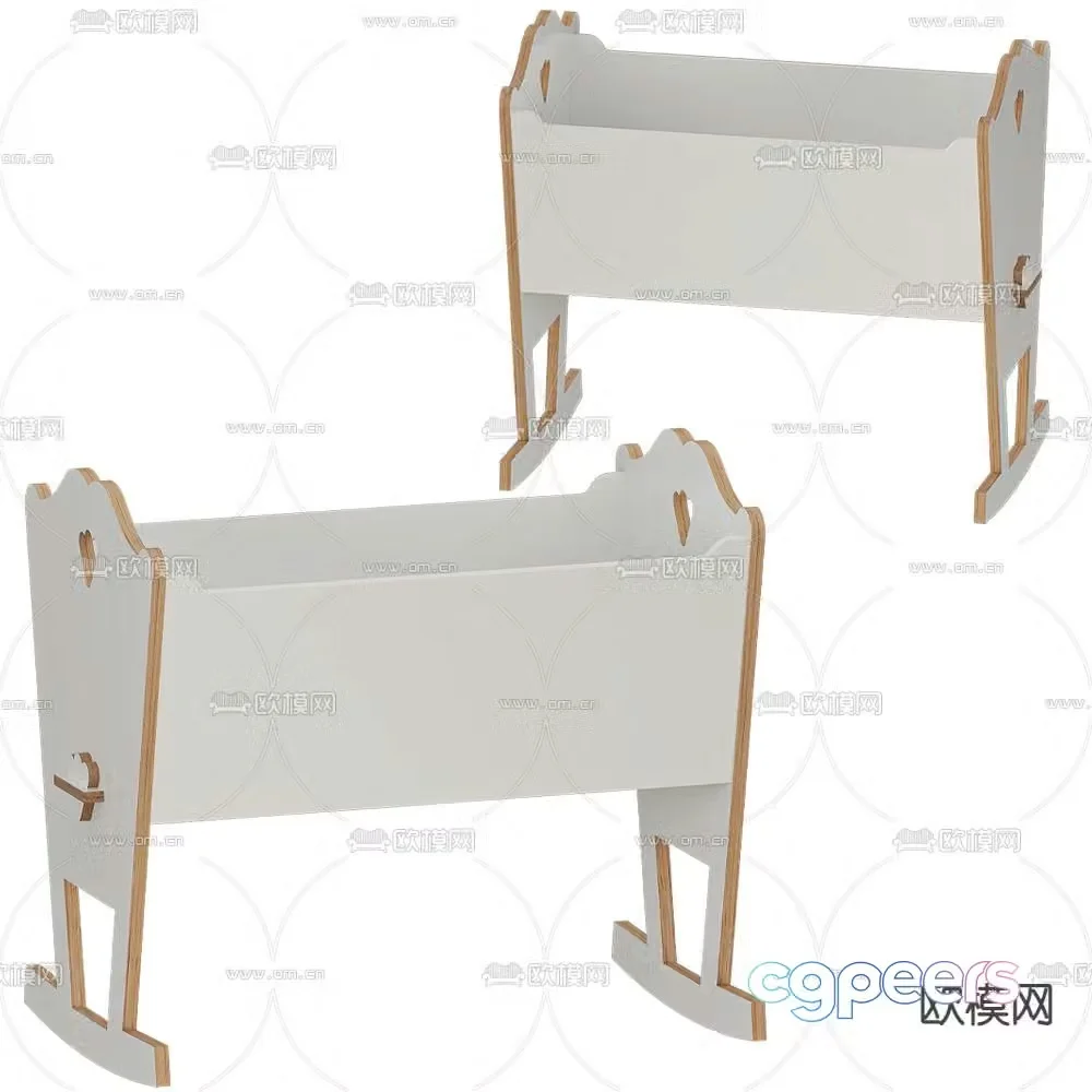 LUNA CRADLE children’s cradle 3d model