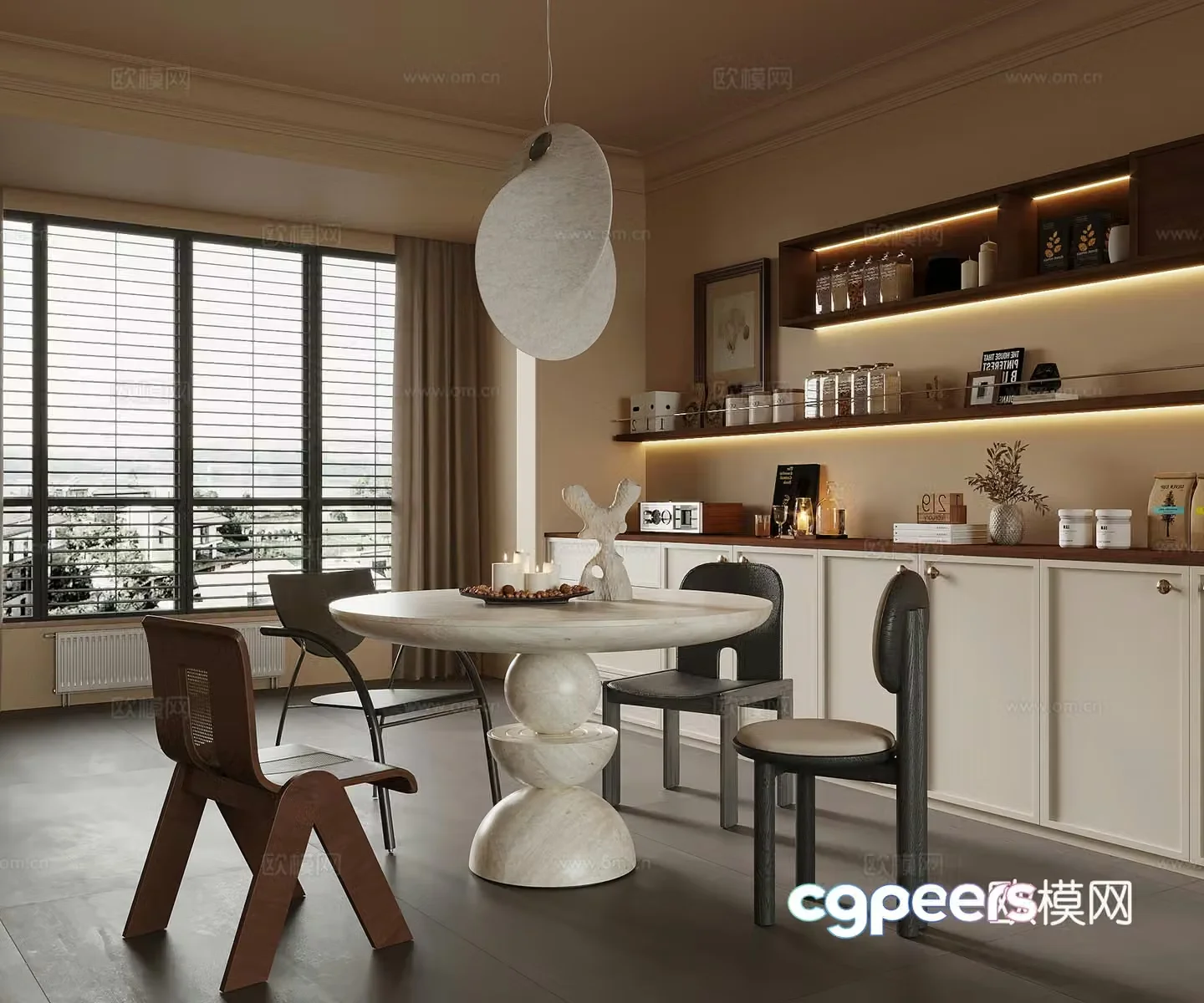 11 restaurants medieval style restaurant dining table and chairs round dining table 3d model