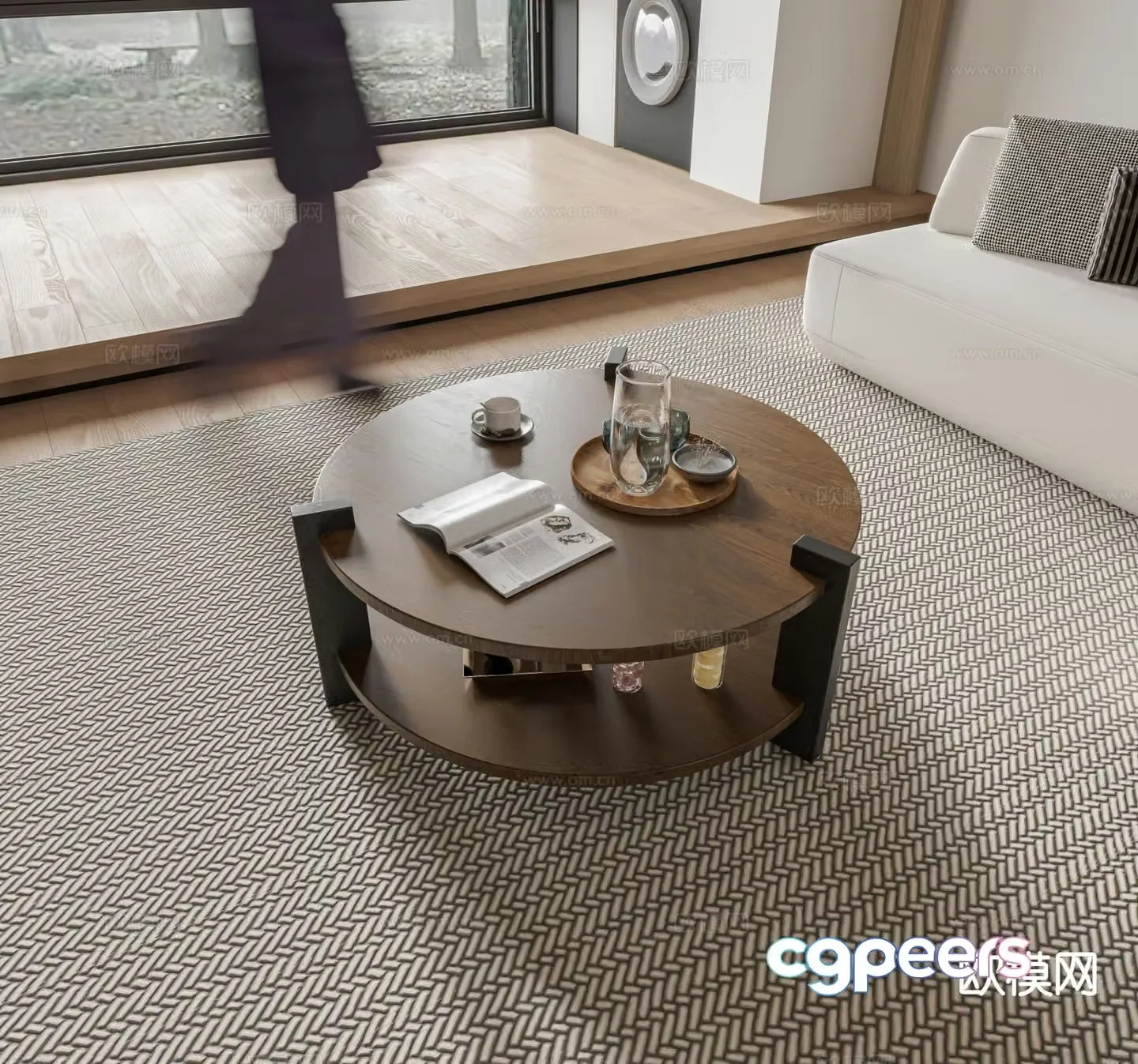 Medieval style coffee table 3D model