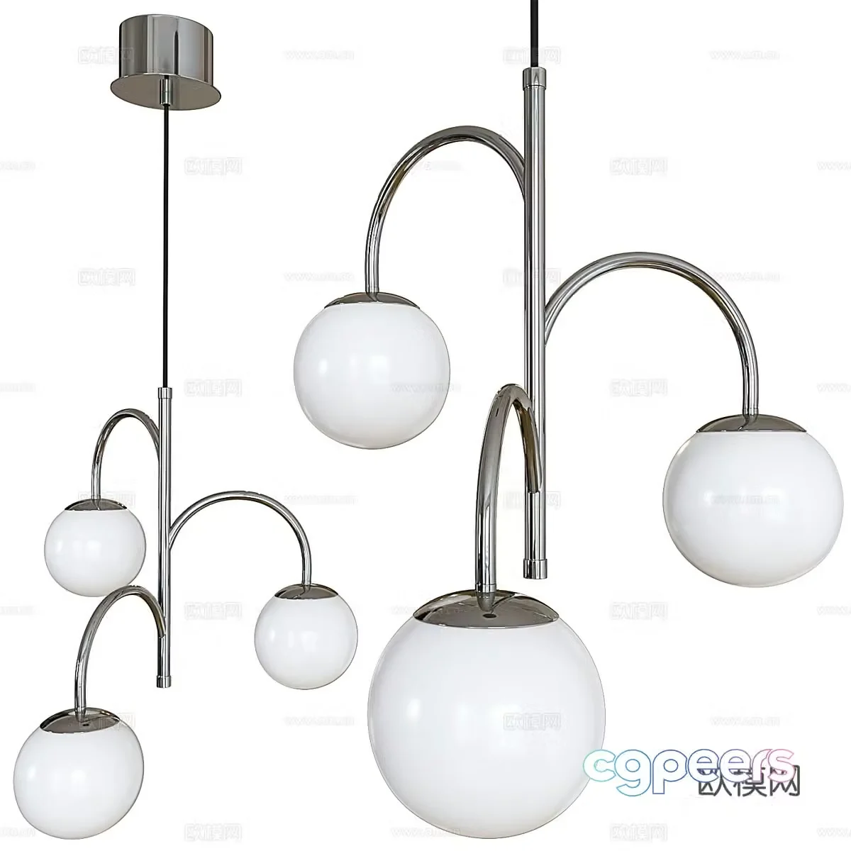 Creative chandelier art chandelier 3d model