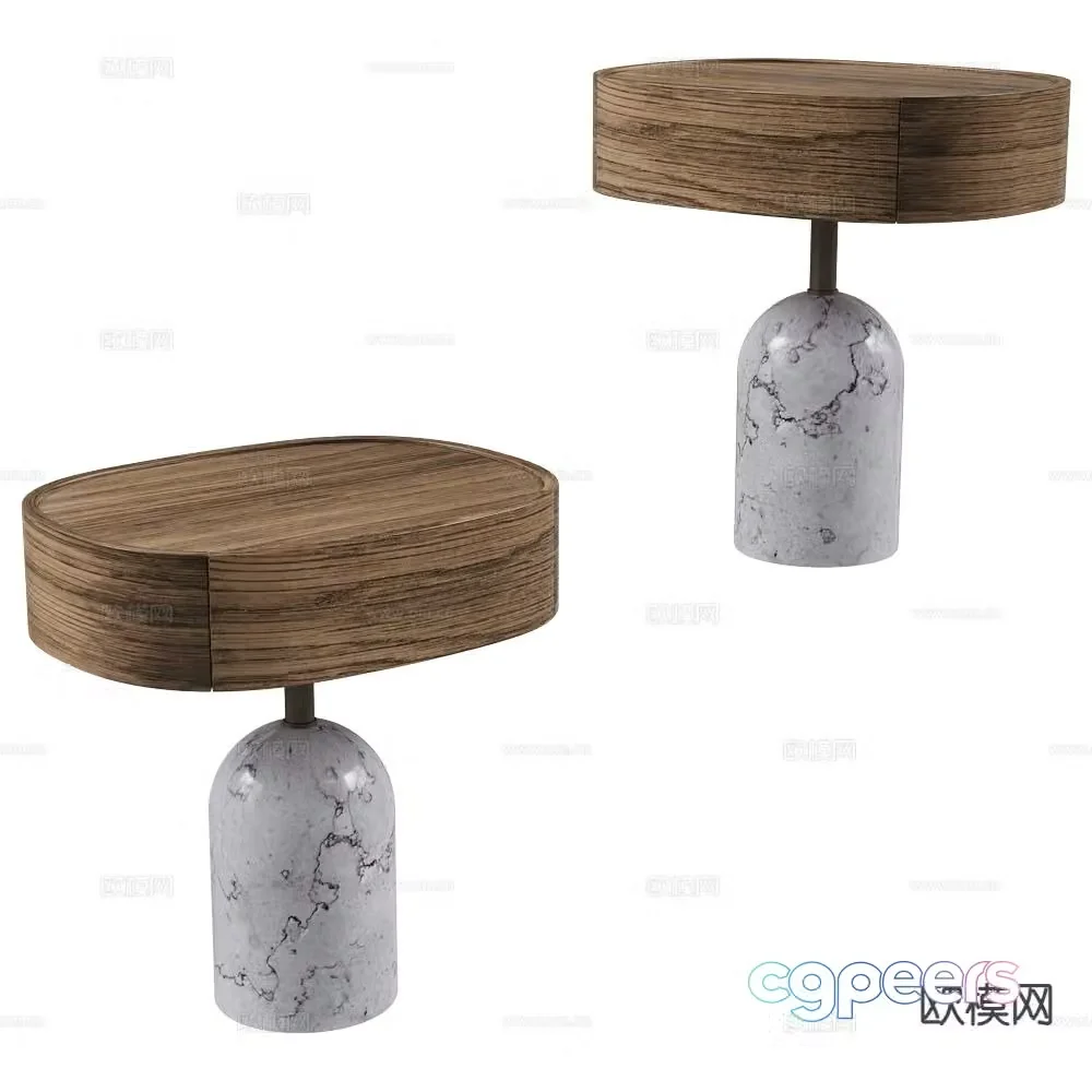 Porada bedside table 3d model
