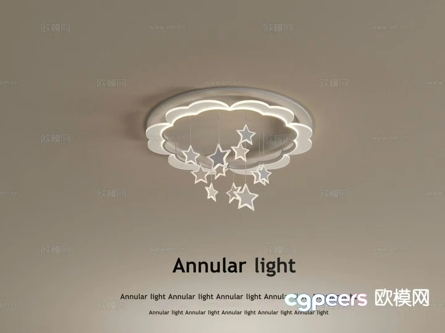 Modern ceiling light Children’s lamp 3d model