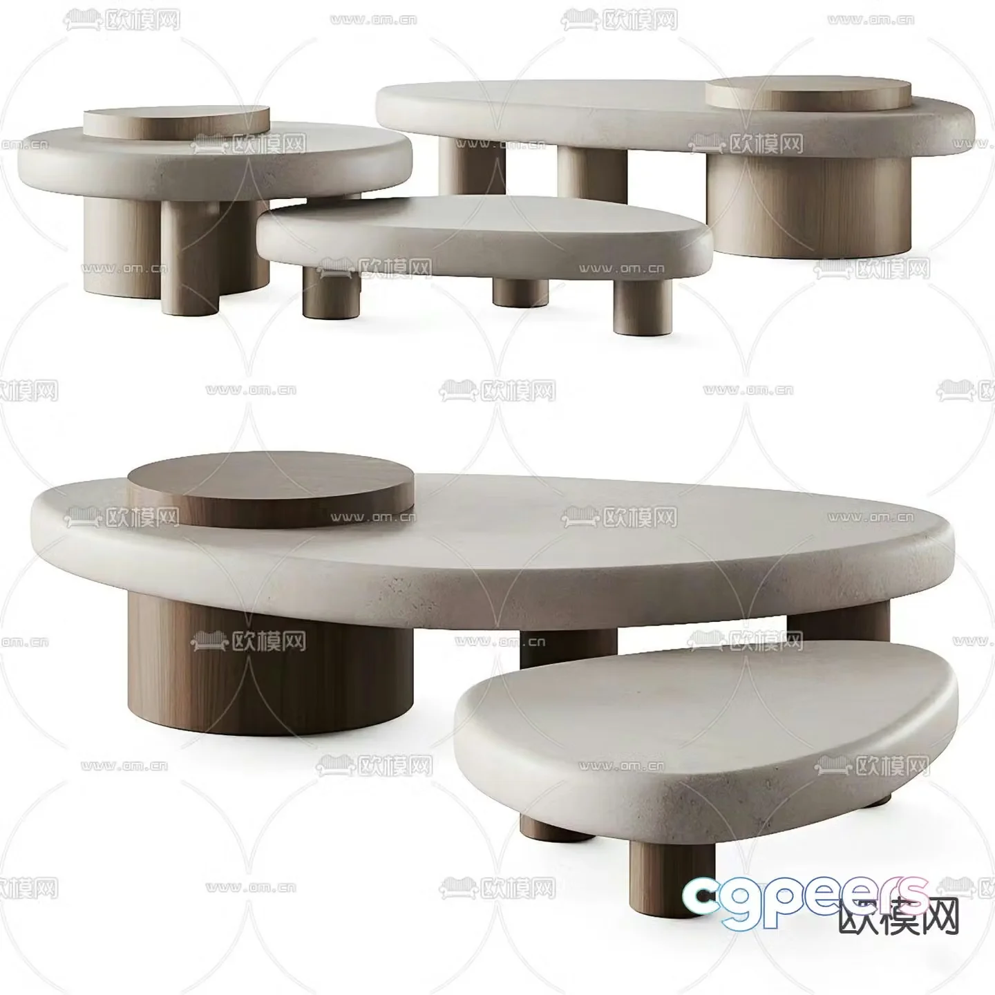Larry mother-in-law coffee table 3d model