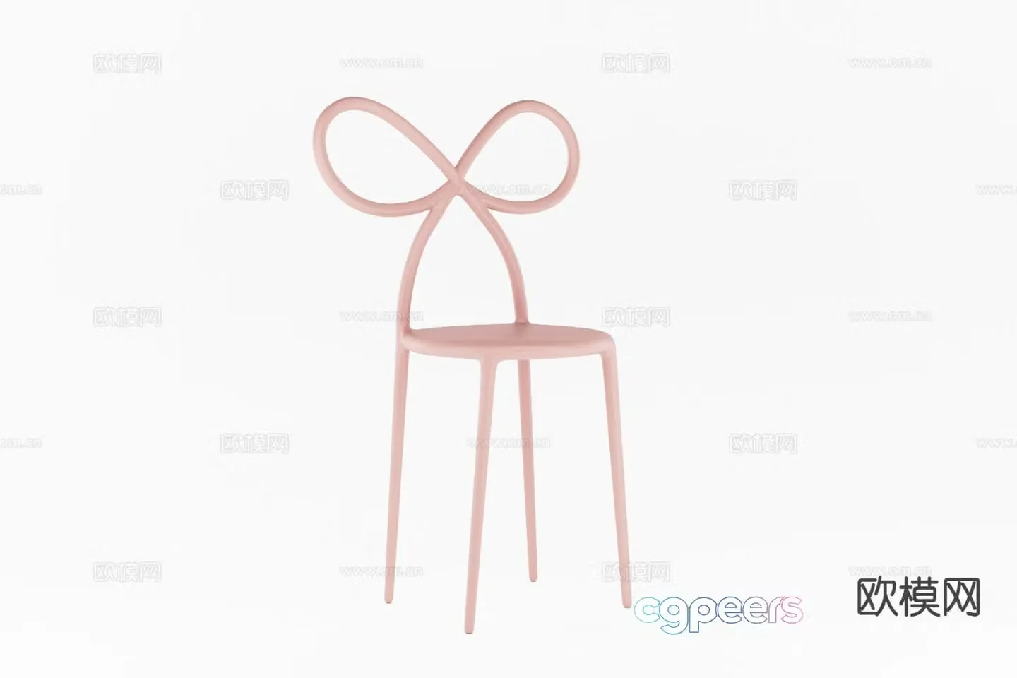 Modern chair bow chair 3d model