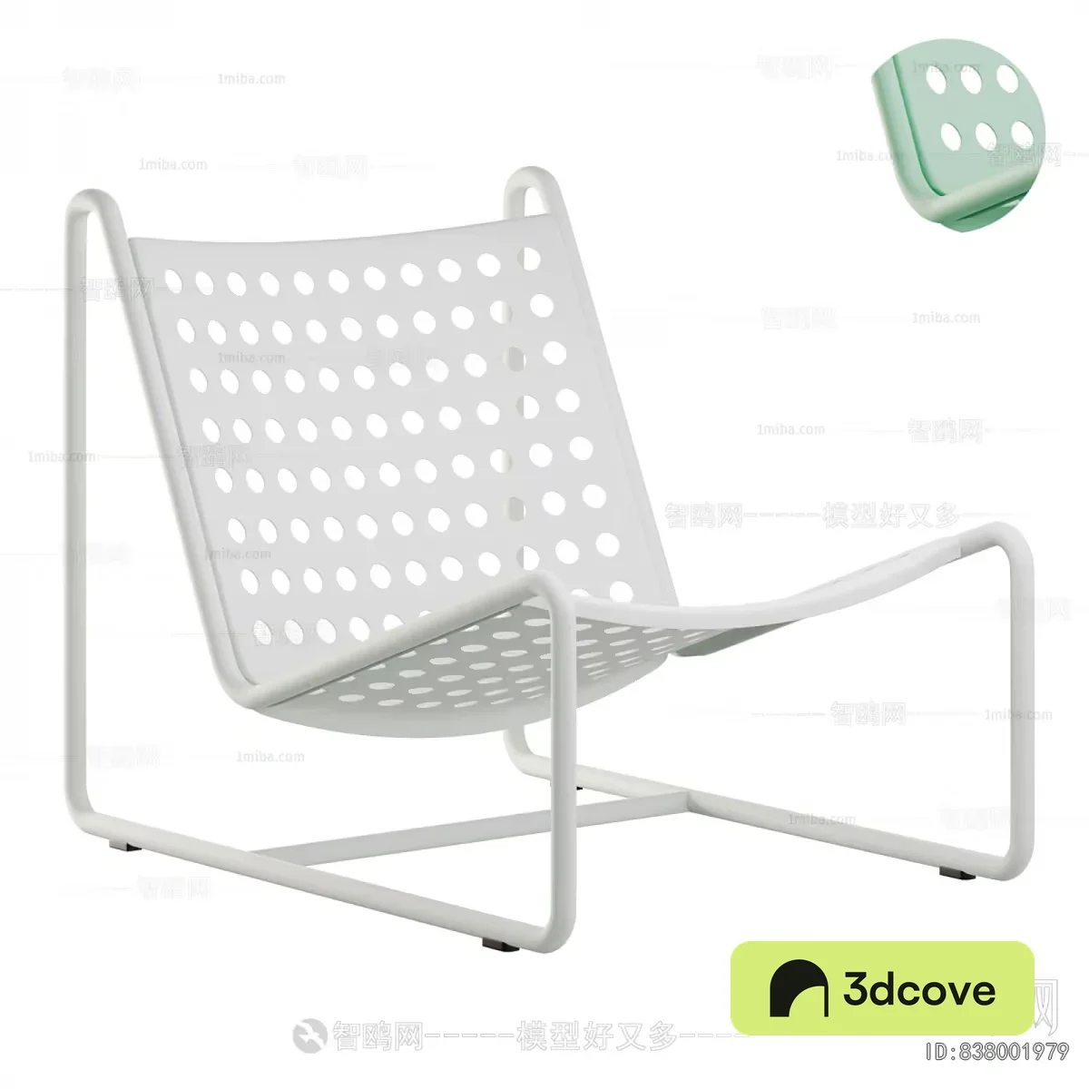 White Metal Chair