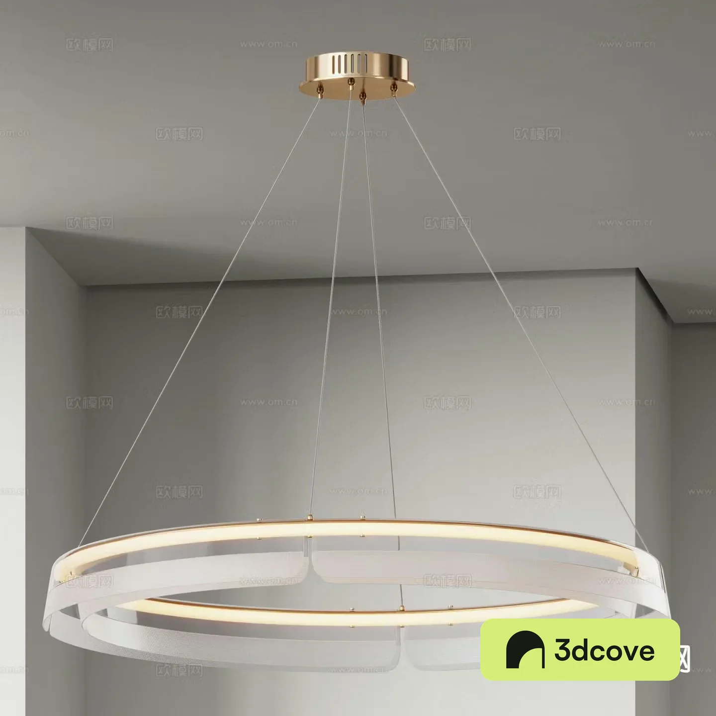 Light luxury chandelier ring chandelier