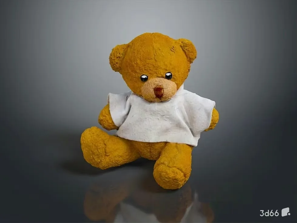 A Teddy Bear Wearing A White Shirt 3D Model – 18845 – VRAY Render