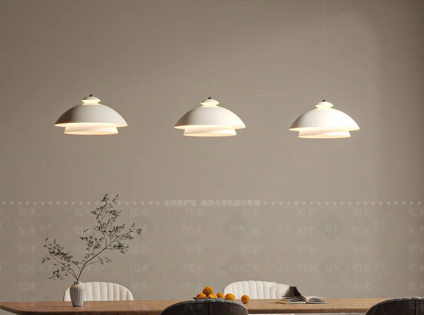 Modern Hanging Lights 3D Model – 22121 – VRAY Render