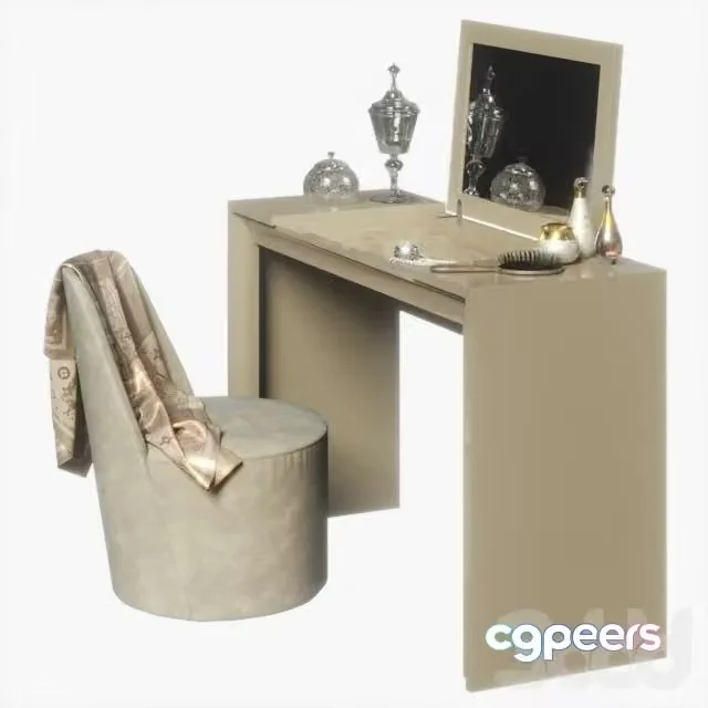 3ds Max Free – Dressing table Mugali. Model Ref.1324 Chair Casamilano Lea