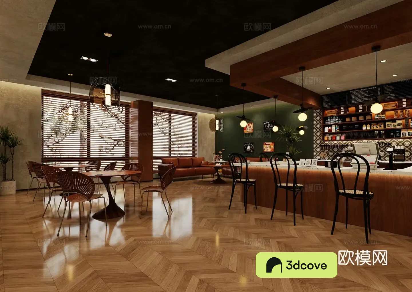 Modern cafe