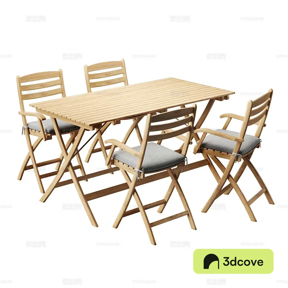 New Chinese style DWR outdoor leisure table and chair