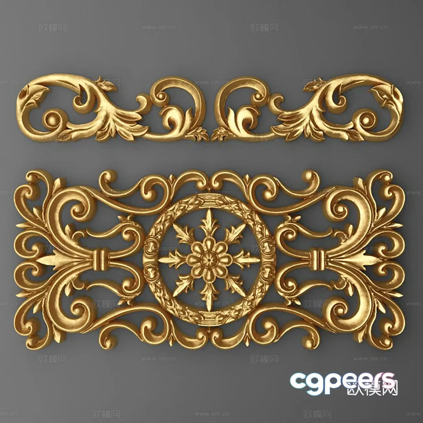 Modern European carving 3D model